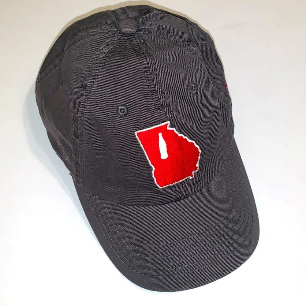 Coca-Cola Atlanta Georgia Ball Cap Cotton Adjustable Strap Washed Black